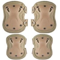 DELTA SIX Taktische Knie- & Ellenbogenschoner für MagFed & Szenario Airsoft im 4er Set (Desert / Tan)