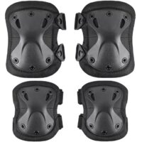 DELTA SIX Taktische Knie- & Ellenbogenschoner für MagFed & Szenario Airsoft im 4er Set (schwarz)
