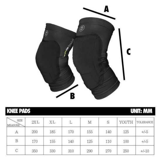 LA_Infamous_Pro_DNA_Paintball_Kneepads_Knieschoner_sizeshart