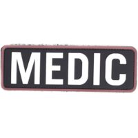 Airsoft / Airsoft PVC Klettpatch (Medic, schwarz/weiss)