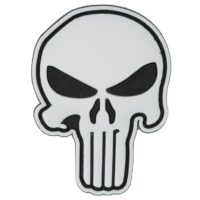 Airsoft / Airsoft PVC Klettpatch (Punisher - Skull) - GLOW IN TH DARK