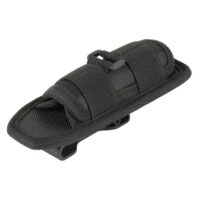 Flashlight holder for tactical vests & belts (black)