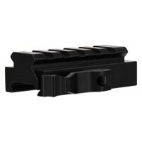 Weaver-Riser / Visiererhöhung für 20mm Schiene inkl. Schnellspanner (6cm / 5 Slots)