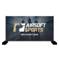 Airsoft Sports Bauzaun-Werbebanner 340x173cm (Squad)