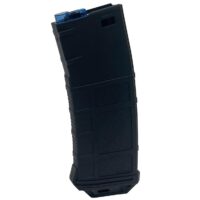 AMAROK M4 AEG Mid-Cap 250-Schuss Polymer Airsoft Magazin (schwarz/blau top)