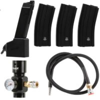 PowAir HPA Conversion Kit für Airsoft GBB Pistolen (Glock-Type) incl. 3x M4 Mid Cap Magazine