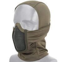 DELTA SIX Balaclava with Steel Half Face Mask (olive)
