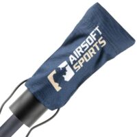 Airsoftsports_Laufsocke_Laufkomdom_Barrelsock_Logo_auf_lauf
