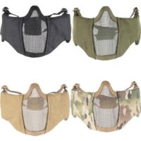 DELTA SIX Airsoft Face Mesh Mask w. Earflaps / Mesh Mask (various colors)