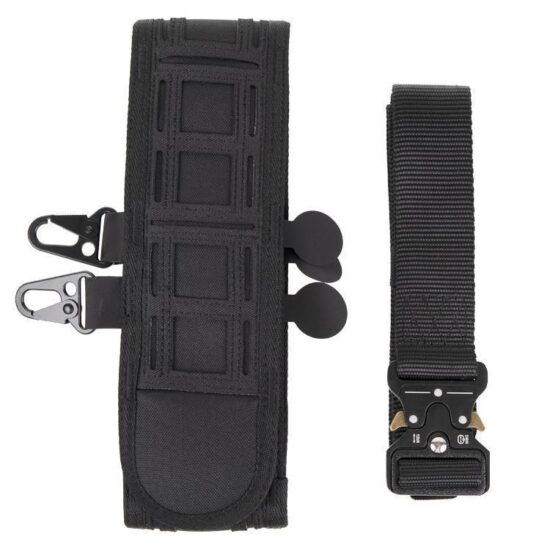DELTA_SIX_Laser_Cut_Battle_Belt_Mollesystem_Gurtel_mit_Metall_Schnalle_schwarz_details