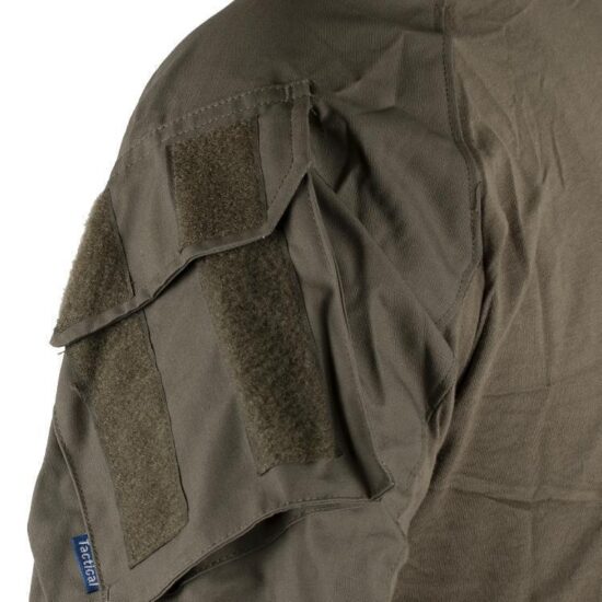 Delta_Six_Combat_Shirt_Frog_Suit_v3_Oberteil_Khaki_oliv_Schulter_links