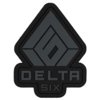 Delta Six Logo Patch  (110x85mm) - schwarz/grau