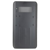DELTA SIX V2 Aluminium Protection Shield Pro mit Flashlight - Schutzschild für Airsoft & Airsoft (schwarz)