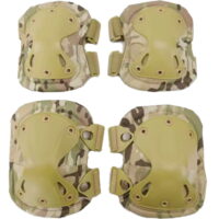DELTA SIX Taktische Knie- & Ellenbogenschoner für MagFed & Szenario Airsoft im 4er Set (Multicam)