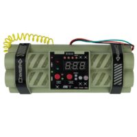 Dynamit Bombenattrappe mit Countdown für Airsoft Szenarios & MagFed Events (oliv)