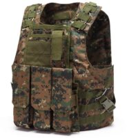 DELTA SIX Tactical Molle Vest with Pockets (Marpat Camo)