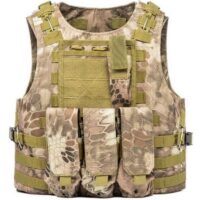 Tactical Molle Vest with Pockets (Kryptec Desert Camo)