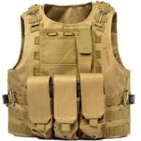 DELTA SIX Tactical Molle Vest with Pockets (Desert / Tan)