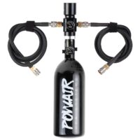 PowAir V1 DUAL Airsoft HPA Set mit HPA System, Regulator & 2 Schläuchen (Basic) - 200 Bar
