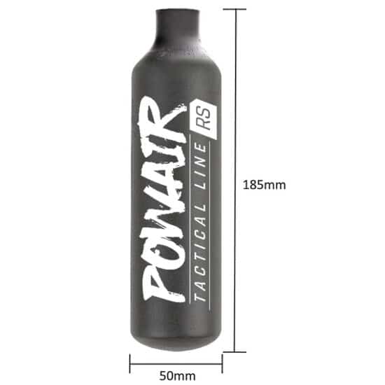 Powair_Tactical_Line_RS_300_Bar_Stahlflasche_Paintball_HPA_Flasche_Abmessungen-jpg