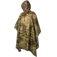 Premium Rip-Stop Regenponcho in Tarnfarbe (Jungle Camo)