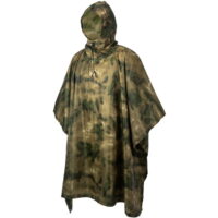 Premium Rip-Stop Regenponcho in Tarnfarbe (FG Camo / Forrest Green)