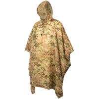 Premium Rip-Stop Regenponcho in Tarnfarbe (Multicam)