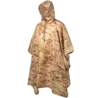 Premium Rip-Stop Regenponcho in Tarnfarbe (Wüsten-Tarn)