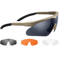 SwissEye RAPTOR airsoft safety goggles incl. 3 lenses (brown / desert / tan)