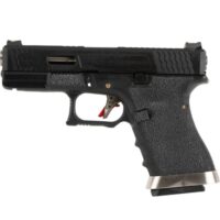 WE G-Force 19 Silver Barrel GBB Airsoft Pistole (schwarz)