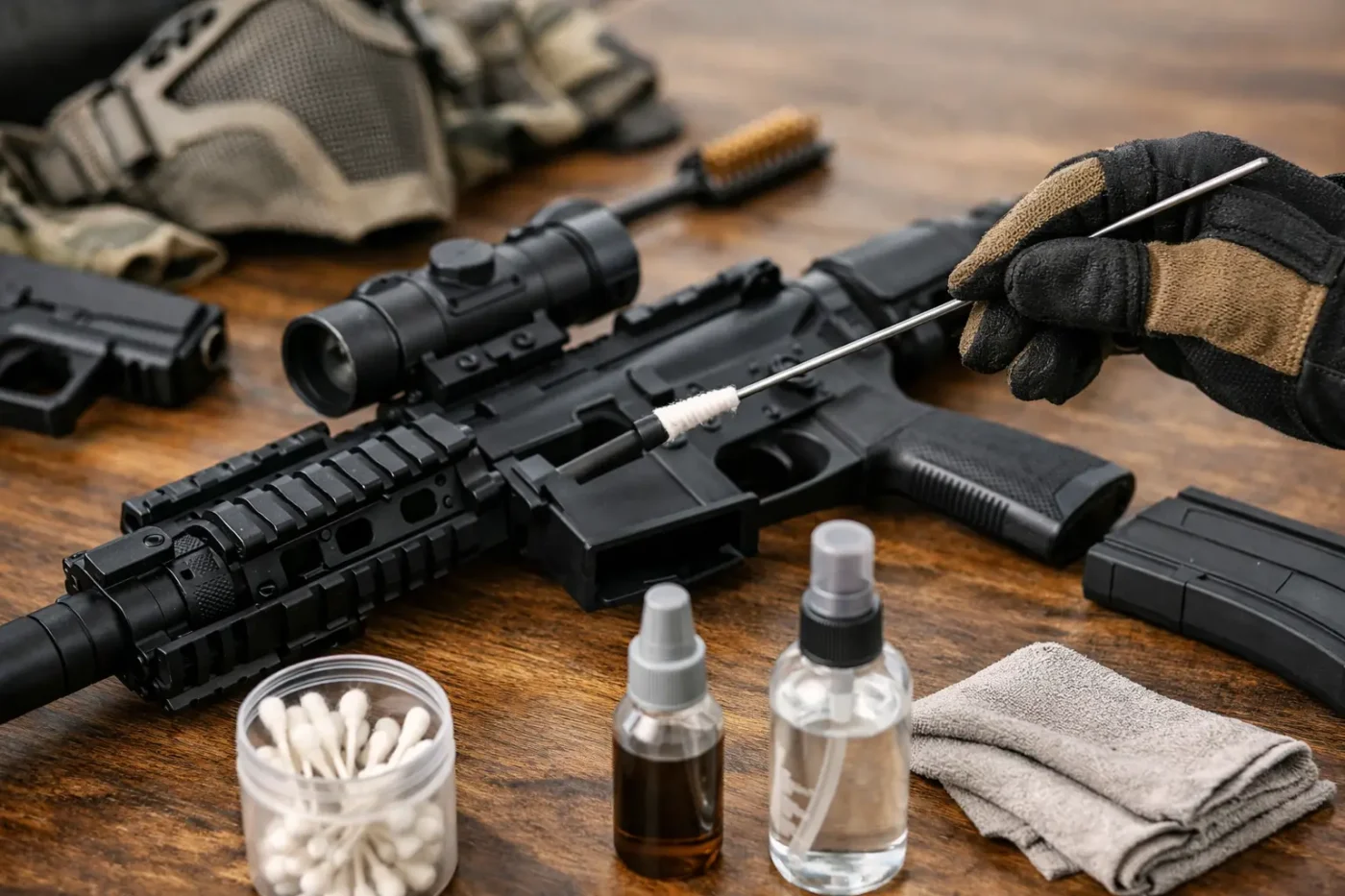 Airsoft Waffe reinigen - Anleitung vom Feld