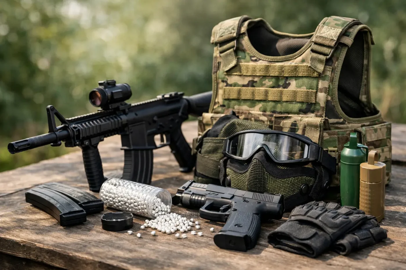 Ein Airsoft Einsteiger Set Beispiel für deinen Start