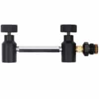 Doppelanschluss für HPA Flaschen mit On/OFF Ventil