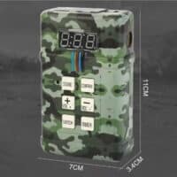 Bombenattrappe mit Countdown / C4 Simulation für Airsoft Szenarios & MagFed Events (Woodland)