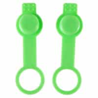 Powair Füllnippel Cover / Staubschutz für HP Regulatoren (2er Pack) LIME GREEN