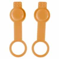Powair Füllnippel Cover / Staubschutz für HP Regulatoren (2er Pack) ORANGE